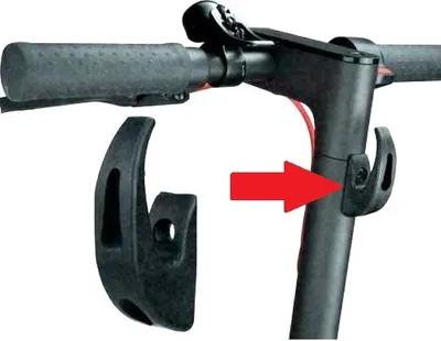 Produktbild von Haken Einkaufshaken für Elektroroller Xiaomi M365 / M365 PRO / PRO 2 / 1S / Essential - Farbe SCHWARZ