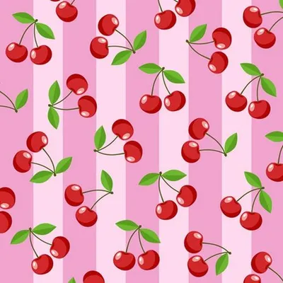 Produktbild von 20 Servietten Sweet Cherries - Frische Kirschen auf Streifen 33x33cm
