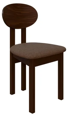 Produktbild von MIRJAN24 Stuhl Divo III, Esszimmerstuhl aus Buchenholz, 47x48x85 cm (Holzfarbe: Nuss, Stofffarbe: Soro 28)