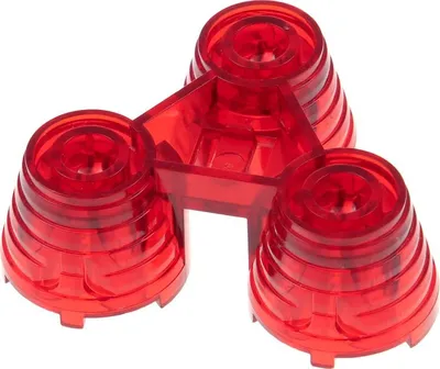 Produktbild von 1x Lego Elektrik Light & Sound Triebwerk transparent rot Rakete 4125414 30354