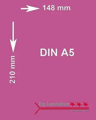 Produktbild von 10 Blatt himbeer 90 g/m² A5 (148x210mm) Tonpapier bedruckbar Premium Farbpapier