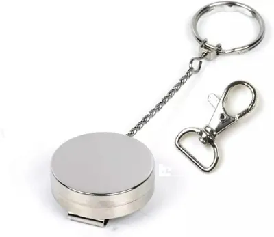 Produktbild von Ausweisjojo Zipper Jojo Schlüsseljojo KETTE Gürtelclip 40mm Ø Jojo Zipper rund Aufrollmechanismus Zugkraft EXTRA STARK
