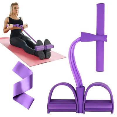 Imagen del producto de Entrenador abdominal con cuerda para ejercicios de abdominales, pedal y entrenamiento de resistencia multifuncional
