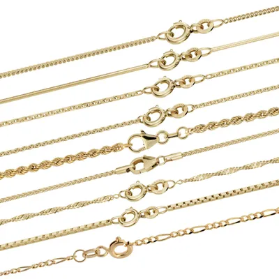 Produktbild von Goldkette Ankerkette diamantiert   1,3 mm 38 cm 333 - 8 Karat Gold
