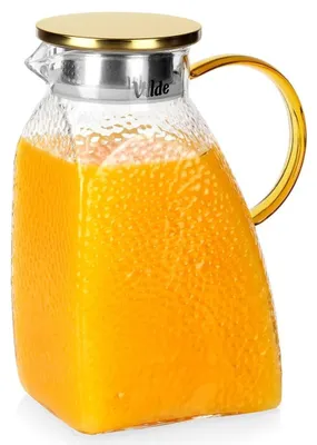 Image de Pichet en verre avec couvercle, en borosilicate, 1,8 L, étroit