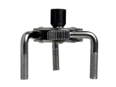 A three-armed oil filter wrench is shown against a white background.