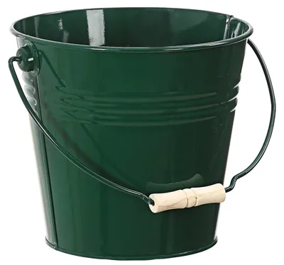Obrázok produktu pre Dekoratívny vedro Ø 24 cm zinku a dreva