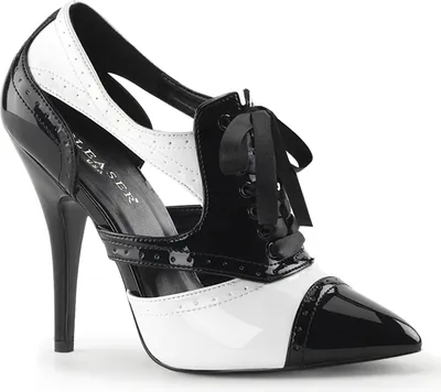 Produktbild von SEDUCE-458 Damen Pumps von Pleaser, Schwarz-Weiß EU 41, US 11