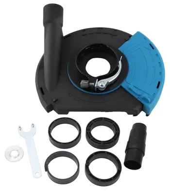 Image de Protection anti-poussière pour meuleuse d'angle 7 pouces Ponçage universel à plat 180 mm Bleu Noir