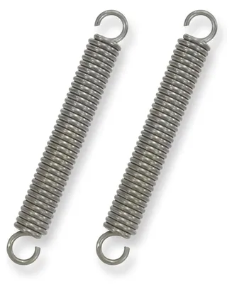 Productafbeelding van Trekveren met haken - Roestvrij staal, 90 mm, 12 mm buitendiameter, 12 kg trekkracht, 2 stuks