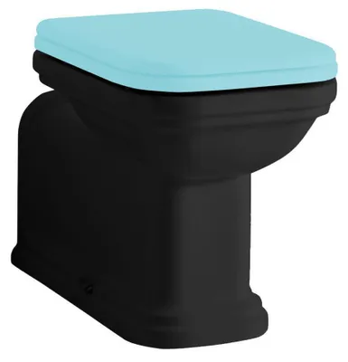 Produktbild von Kerasan WALDORF WC Becken 37x65cm, Abgang senkrecht/waagerecht, schwarz matt