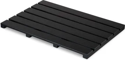 Produktbild von Famanu Badematte Antirutsch 54 x 36 cm - Schwarz, für Dusche und Sauna