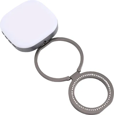 Zdjęcie produktu dla Magnetyczna lampka selfie do telefonu, 3200 K do 8500 K, składana, przenośna, typ C, akumulator, makijaż wideo, transmisja na żywo, vlog