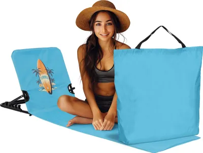 Produktbild von JEMIDI Strandmatte mit Rückenlehne faltbar - 47x145cm Matte mit Lehne - Strand Liege Liegematte Sonnenliege - leicht tragbar - Summer Lounge Design -
