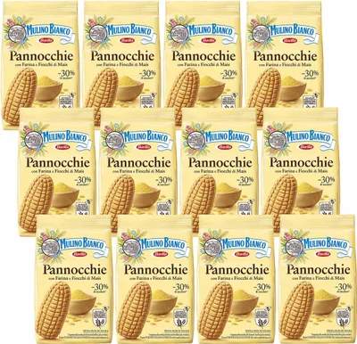 Produktbild von MULINO BIANCO Pannocchie - Knusprige Maiskekse 350g x 12 Pakete
