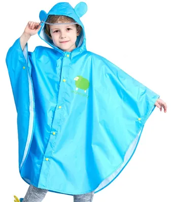 Productafbeelding van Solidchoice - Waterdichte Kinderen Regen Poncho voor Buiten