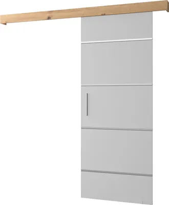 Produktbild von MEBLE KRYSPOL Schiebetürsystem SALWADOR 4 mit Schienenabdeckung, Einbautüren, 90x204cm, Weiß