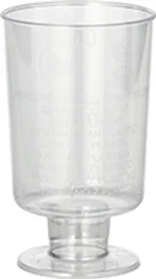 Produktbild von 24960 Schnapsbecher mit Stiel, PS 4 cl Ø 3,8 cm · 6,3 cm glasklar einteilig