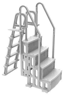 Produktbild von OKU Pooltreppe 4-stufig inkl. 5-stufiger Leiter
