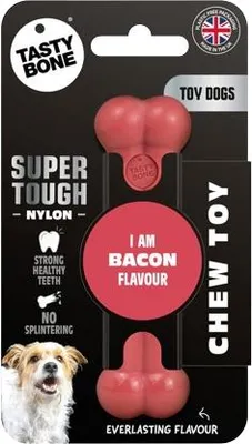 Imagen del producto de TASTY BONE: Hueso de nylon para perros muy pequeños - Sabor a tocino