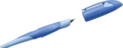 Produktbild von Schulfüller Easybirdy Pastel Edition Linkshänder A blau/hellblau Packung mit 12 Stück