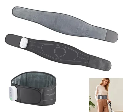 Produktbild von Massagegürtel Rücken – Wärmegürtel mit 4 Wärmestufen, 3 Vibrationsmodi, 2000 mAh Akku, Abschaltautomatik, Rückenmassage für Männer & Frauen
