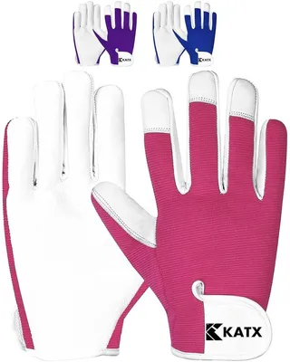 Multifunktionale Gartenhandschuhe - Dornenbeständig und Komfortabel - Ideale Garten Geschenke für Damen und Herren (Rosa)
