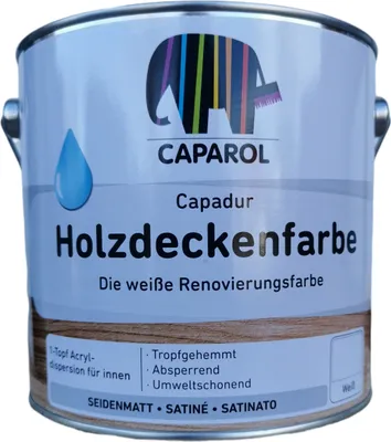 Produktbild von Caparol CapadurHolzdeckenfarbe 2,5LWeiß