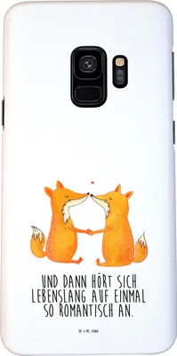 Produktbild von Mr. & Mrs. Panda Samsung Galaxy S9 Handyhülle Füchse Liebe - Weiß - Geschenk, Fuchs, Handy Case, Paar, Schutzhülle, Hülle, Cover, Freundin