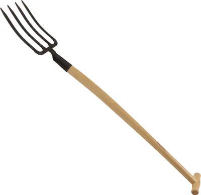 Obrázek produktu pro Rýčová vidle 250, s hrotem a bukovou rukojetí ve tvaru T (85 cm)