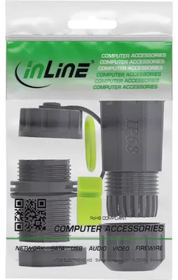 Immagine prodotto di InLine® Accoppiatore USB-C, mini, IP68, schermato, 2x presa USB-C