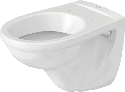 Produktbild von DURAVIT Wand-WC D-Code Tiefspüler mit Spülrand weiß glänzend ohne WC-Sitz 184090000