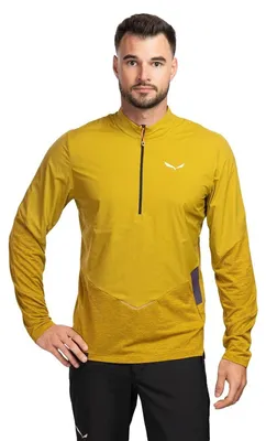 Produktbild von Salewa Langarmshirt Speed Hiking Funktionsmaterial atmungsaktiv feuchtigkeitsableitend Windschutz Gr. M