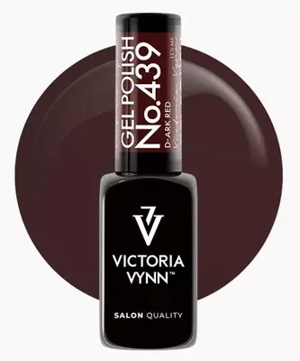 Image de Victoria Vynn | Gel Polish 439 D-ark Rouge - 8 ml - Vernis à ongles rouge foncé - Intense - Vernis hybride