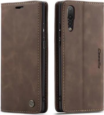 Obrázek produktu pro Huawei P20 Pro Pouzdro, RetroPolyuretanKožené Pouzdro, Kapsy na Karty, Magnetické Uzavírání, Pouzdro s Funkcí Stojánku pro Huawei P20 Pro Káva