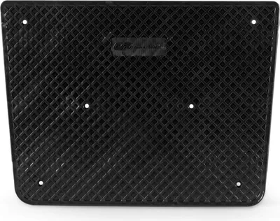 Produktbild von Heckschutzplatte für Außenborder, 300 x 220 mm, Kunststoff, trapezförmig, stabil & rostfrei Farbe: Schwarz