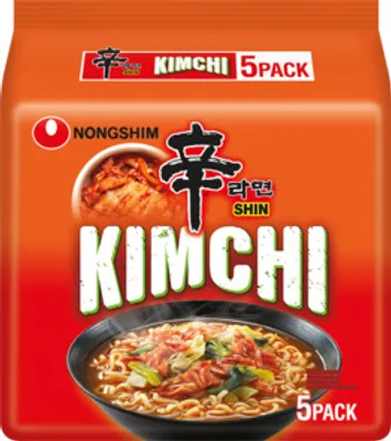 Produktbild von 5 x NONGSHIM Instantnudeln Ramyun Kimchi 120g