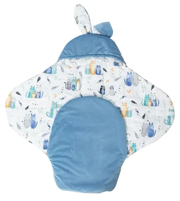 Produktbild von Bellochi Luxus Einschlagdecke für Babyschale 90x90cm | Universal 3- & 5-Punkt-Gurt kompatibel | Premium Baumwolle & Samt | Ganzjahres-Reisedecke für Neugeborene | Hypoallergen & Sicher