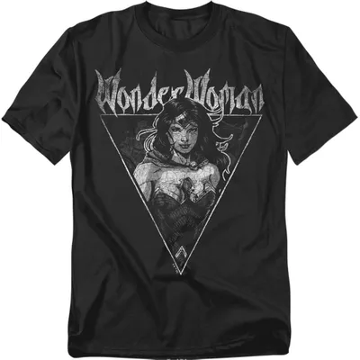 Immagine prodotto di Maglietta Wonder Woman, unisex, per uomo/donna, modello TV39290 (taglia 4XL), colore nero