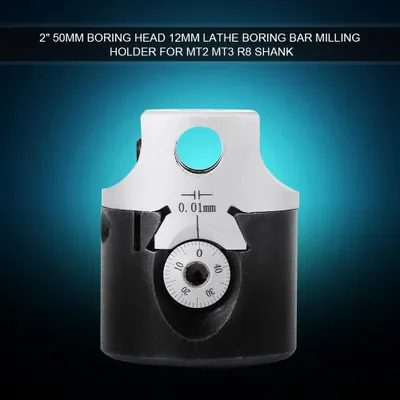 Obrázek produktu pro 2 palce 50mm F1 Typ vyvrtávací hlavy 12mm soustruh vyvrtávací tyč frézování držák pro MT2 MT3 R8 stopky