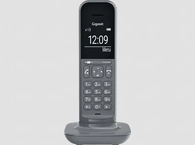 Obrázok produktu pre Gigaset CL390HX - Dizajnové slúchadlo DECT s nabíjacím stojanom - Kompatibilné s Fritzbox - Bezdrôtový telefón pre router a základňu DECT - 2 akustické profily, sivá [nemecká verzia] [bez základne]