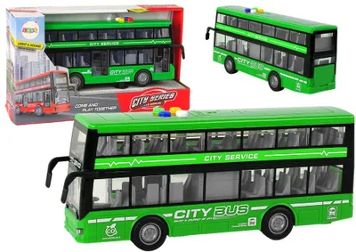 Image de Batterie Batterie Bus Lumières Bruits Bruits Entraînement par friction Vert 1:16