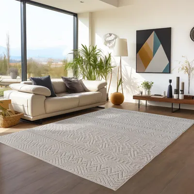 Zdjęcie produktu dla Teppium Dywan Salon Bouclé P?telkowy Styl Skandynawski Design Vintage Trwa?y Mi?kki do Sypialni, Rozmiar: 200x290 cm