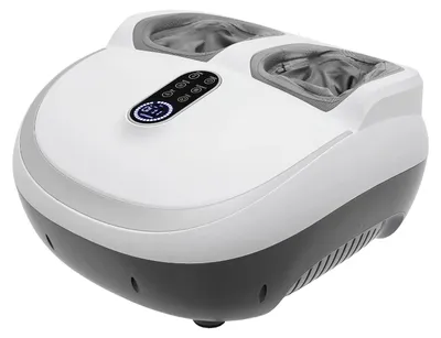 Produktbild von Elektrisches Bein- und Fußmassagegerät - Fuß- und Wadenmassage - 9 Intensitätsstufen - 5 Modi - Wärme 40–50°C - Netzbetrieb EU-Stecker - Weiß