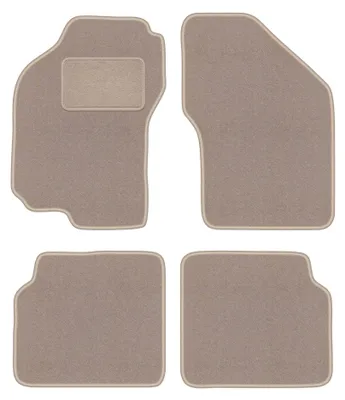 Image de Tapis de sol en moquette pour Fiat Bravo 1995-2001 (à hayon) – jeu 4 pièces, beiges, sur mesure – Wielganizator LUX