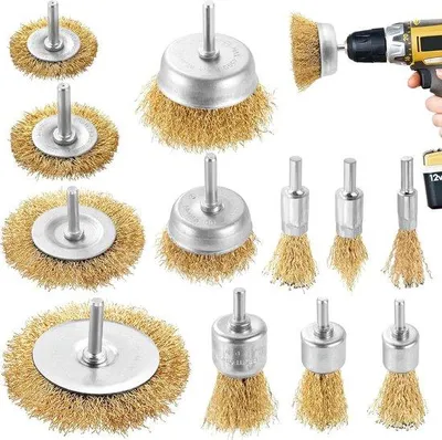 Obrázok produktu pre Sada kefiek pre vŕtačky – 5-dielna sada kefiek pre vŕtačky