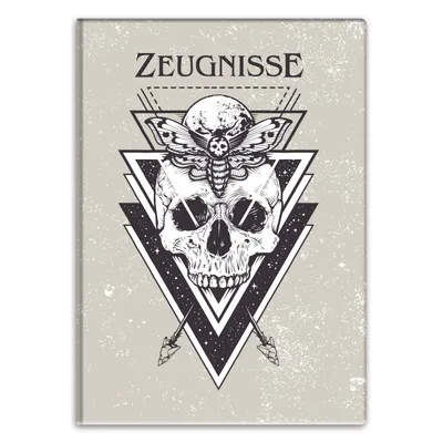 Produktbild von itenga Zeugnismappe Motiv Totenkopf DIN A4