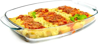 Zdjęcie produktu dla Forma do lasagne Szklana forma do zapiekanek 3,6 litra Duża forma do zapiekanek 35 x 26 cm Szklana brytfanna z borokrzemianu Forma do pieczenia Żaroodporna przezroczysta