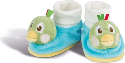 Produktbild von NICI 43944 - Fritz der Spatz - Babyschuhe mit Rassel