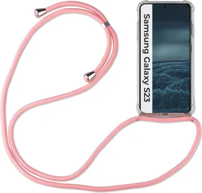 Produktbild von Handykette für Samsung S21 S22 S23 S24 FE Plus Ultra Handyhülle mit Band Hülle Galaxy S23 Rosa